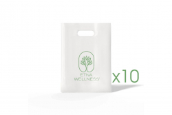 10 pz Buste con logo Etna Wellness 50x12x70