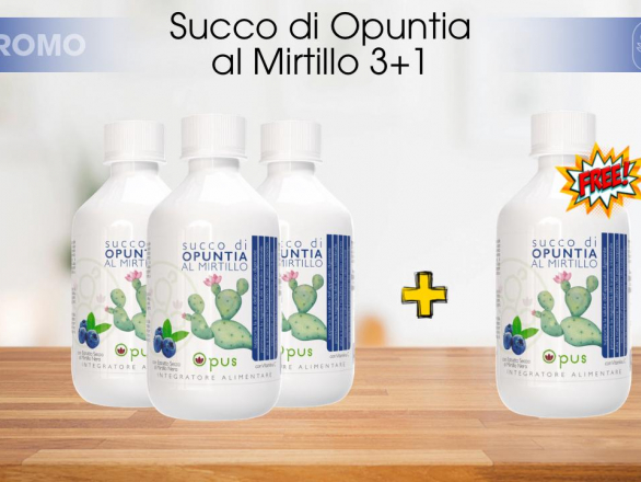 Succo di Opuntia al mirtillo 3+1