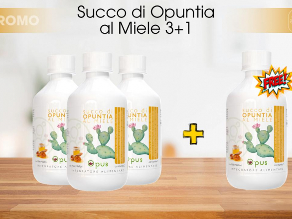 Succo di Opuntia al Miele 3+1