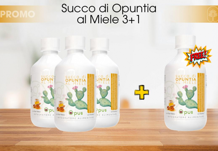 Succo di Opuntia al Miele 3+1